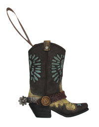 [Western Homegoods Boot Ornament - Inlay Pattern]