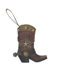 [Western Homegoods Boot Ornament - Star & Fringe]
