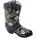 [Western Homegoods Cowgirl Boot Piggy Bank]