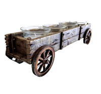 [Western Homegoods Wagon Candle Holder]