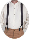 [Scully Rangewear Diamond Print Suspenders ]