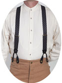 [Scully Rangewear Polka-dot Suspenders ]