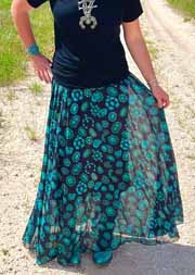 [Limited Edition - Sterling Kreek Concho Maxi Skirt]