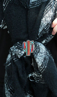 [ Serape Cactus Scarf Slide    **Limited Edition**]