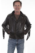 [Scully Fringe Motorcycle Jacket]
