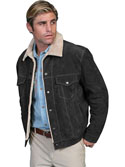 [Scully Men's Suede Jacket  w/Sherpa Lining]