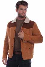 [Scully Men's Leather Snap Front Jacket]