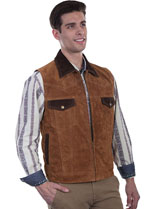 [Scully Suede Concealed Carry Vest (BIG SIZES)]