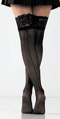 [ Lace Top Sheer Thigh Highs]