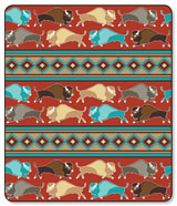 [ Luxury Plush Blanket -Buffalo]