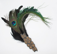 [ Vintage Feather Hair Clip]