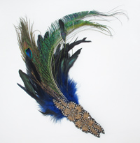 [ Vintage Feather Hair Clip]