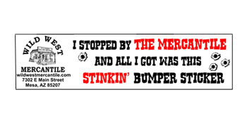 [Wild West Mercantile WWM Bumper Sticker]