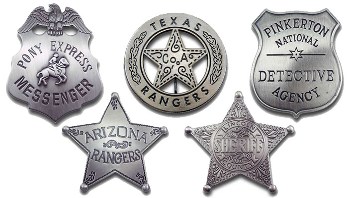 Old West Badges