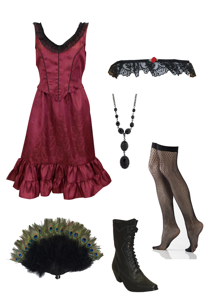 vintage western saloon dresses