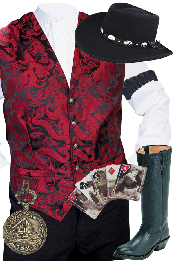 Old west gambler outfit hotsell
